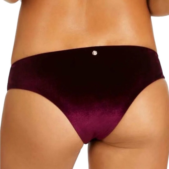 Radio Fiji Maroon Velvet Thalia Bikini Cheeky Bikini‎ Bottom - Picture 2 of 7